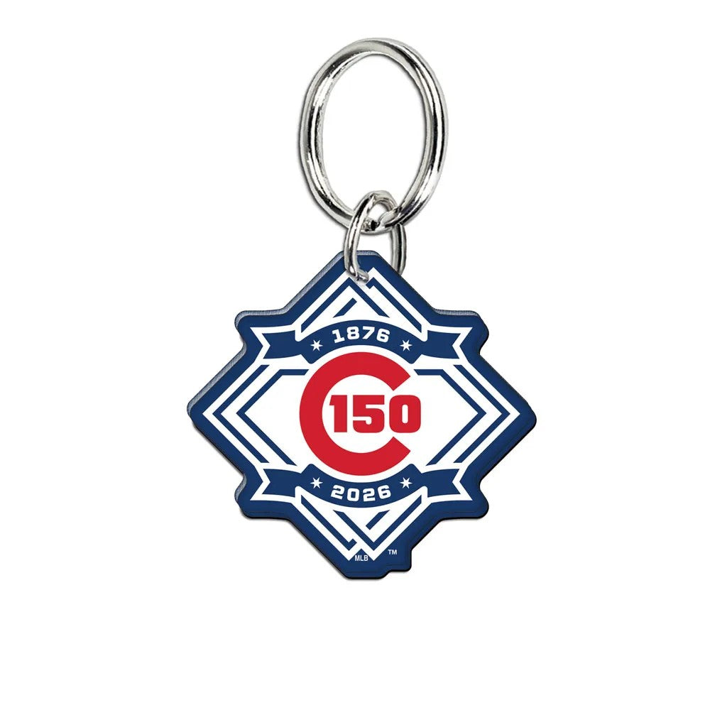 Chicago Cubs 150th Anniversary Premium Acrylic Key Ring