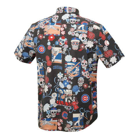 Chicago Cubs Day Of The Dead Reyn Spooner Button Down Shirt
