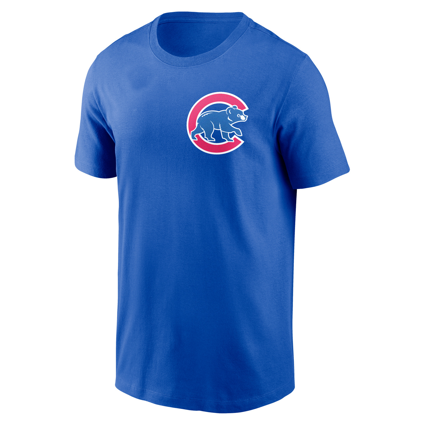 Chicago Cubs Nike Fuse Royal Left Chest Logo T-Shirt