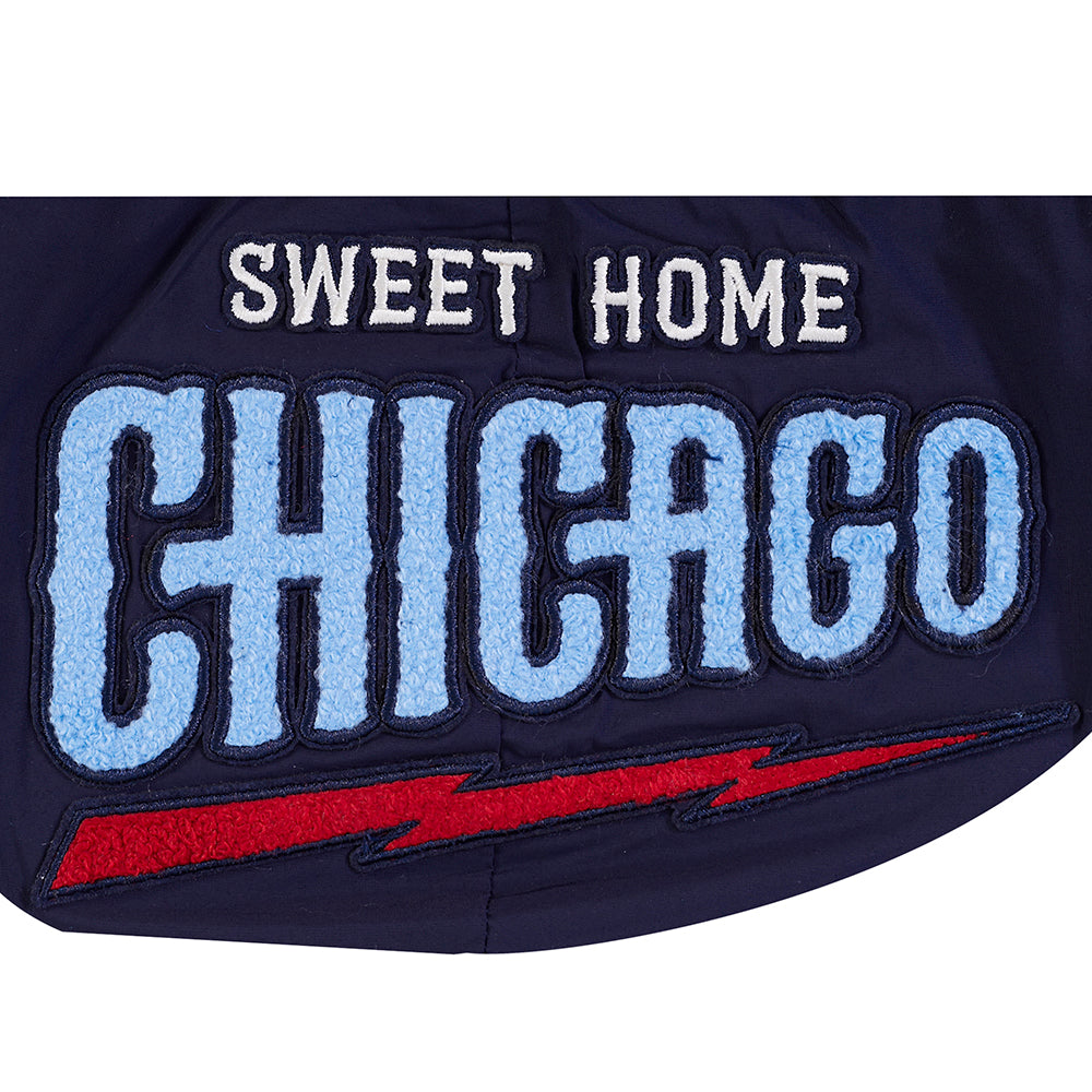 Chicago Cubs Pro Standard Navy Full Zip Woven Rock Bear Windbreaker