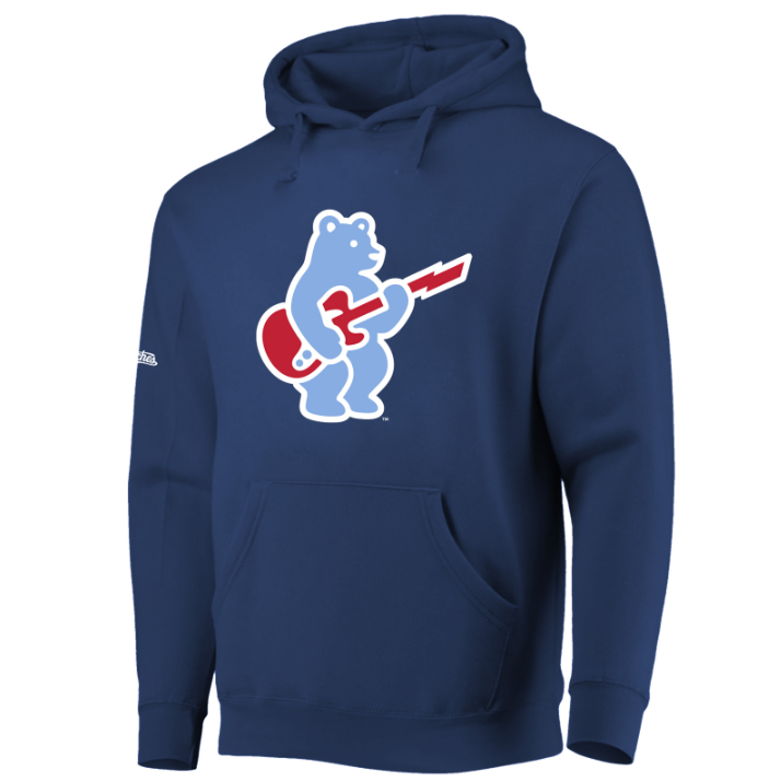 Chicago Cubs Stitches Navy Rock Bear Hoodie