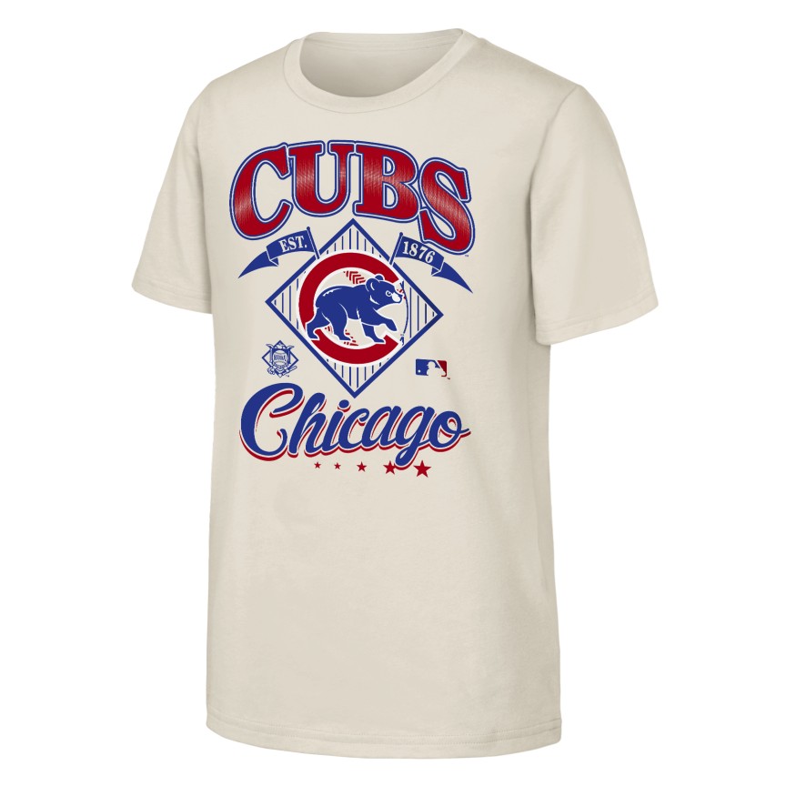 Chicago Cubs Youth Natural Triple Hit T-Shirt