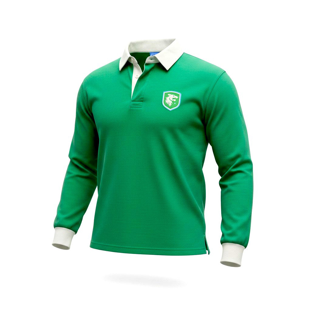 Chicago Hounds Retro Green Long Sleeve Rugby Rugger