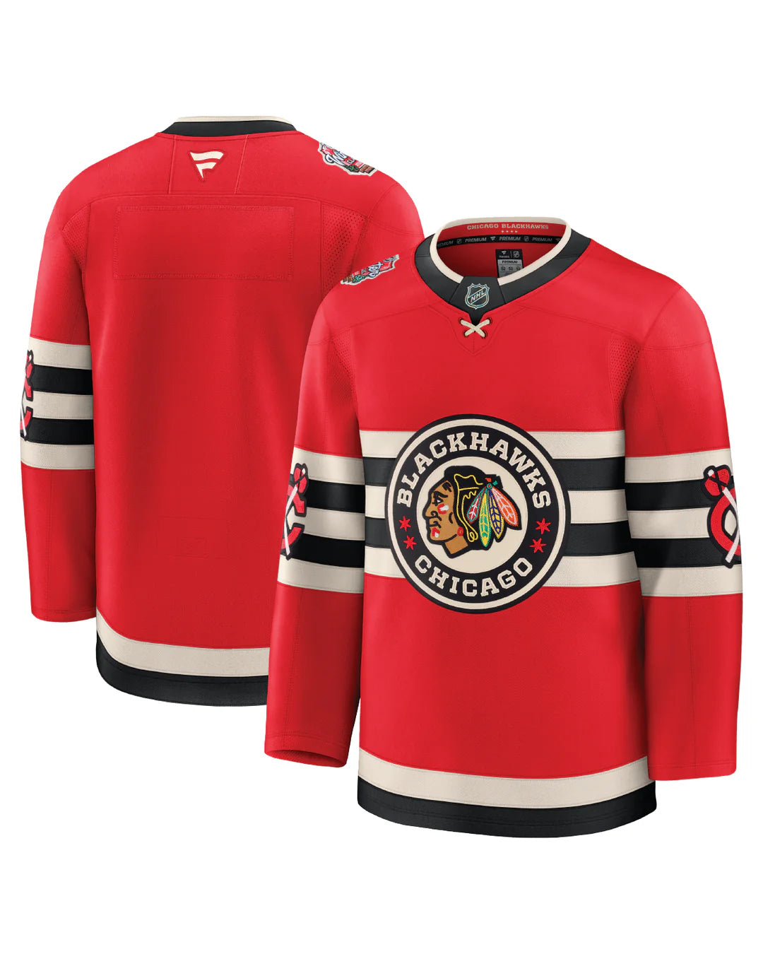 Men s Fanatics Red Chicago Blackhawks 2025 NHL Winter Classic Premium Jersey