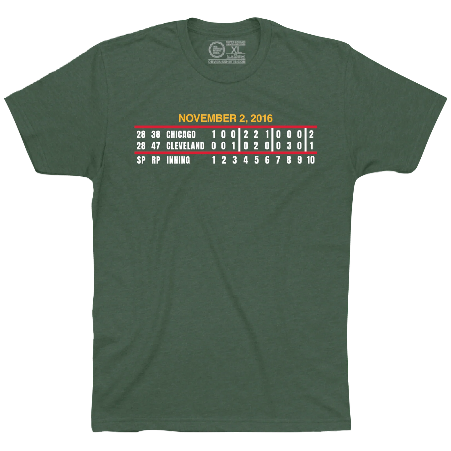 Game 7 Scoreboard T-Shirt by Obvious Shirts