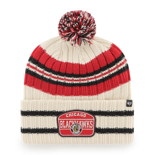 Chicago Blackhawks Vintage Natural Hone Cuffed Knit Hat