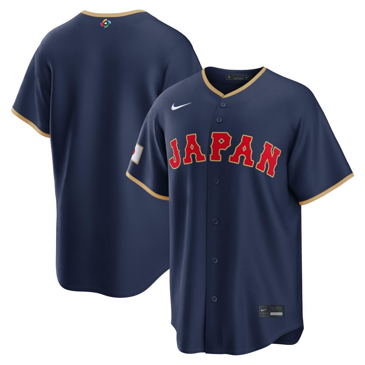 Japan World Baseball Classic 2026 Nike Navy Road Jersey – Clark