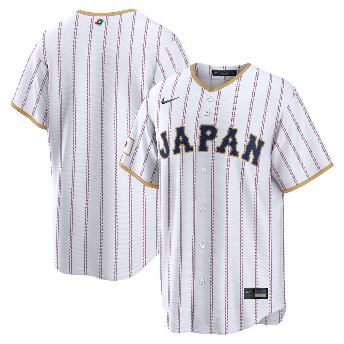2026 WORLD BASEBALL CLASSIC 公式ユニフォーム Japan World Baseball Classic 2026 Nike White Home Jersey – Clark