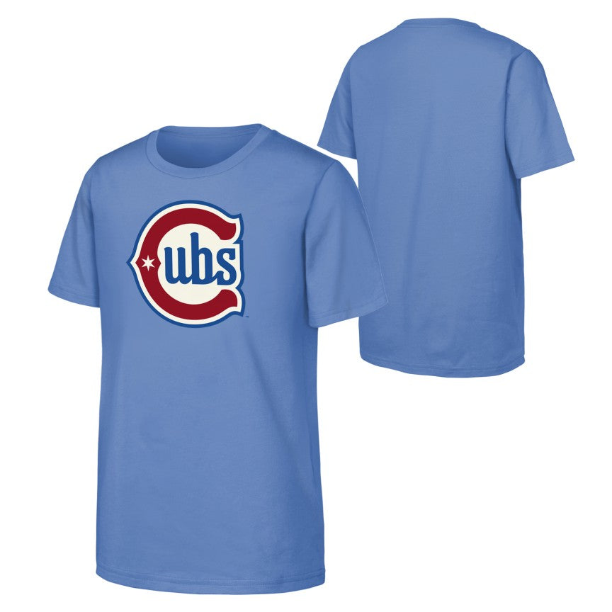 Chicago Cubs Alt 2 Light Blue Youth T-Shirt