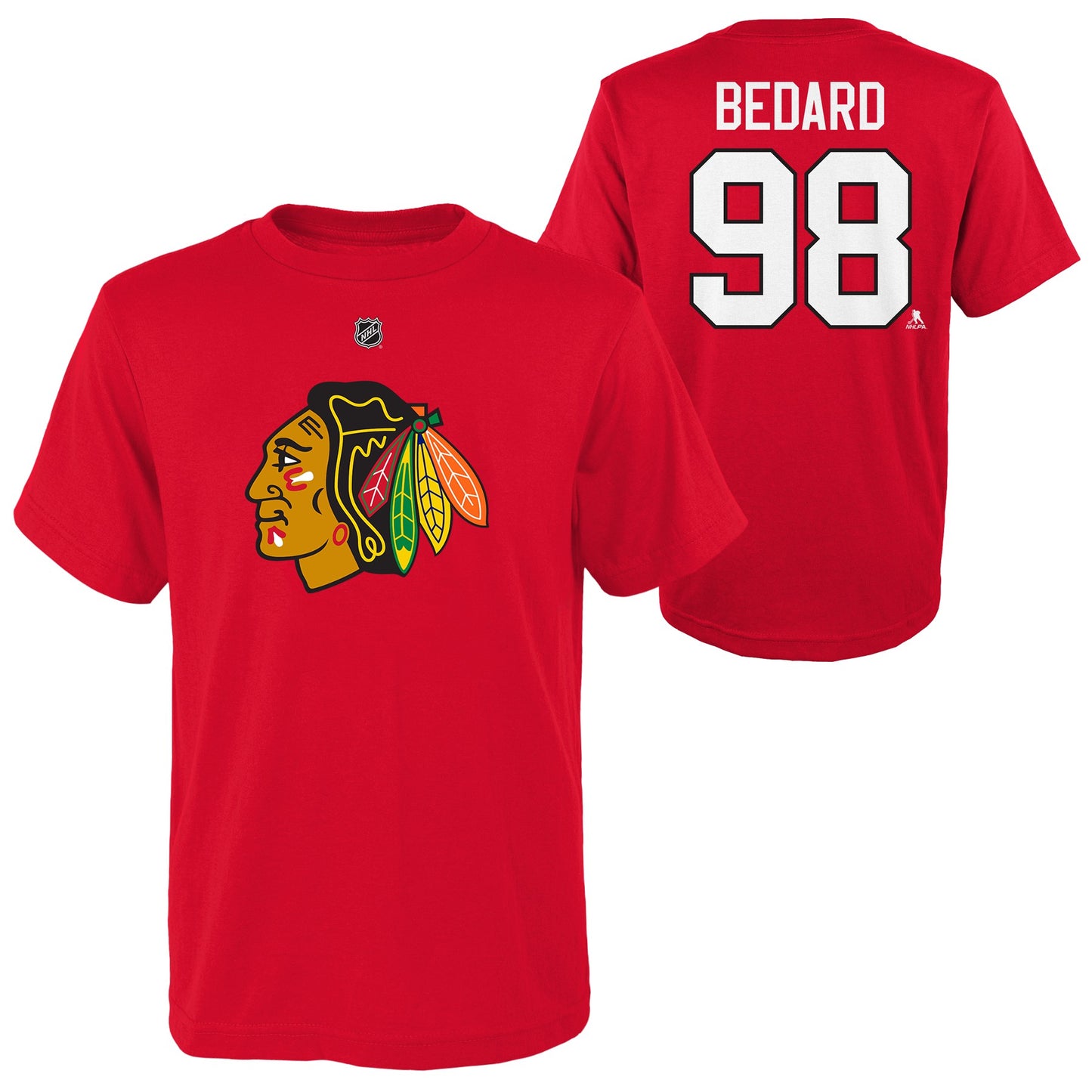Connor Bedard Chicago Blackhawks Youth Red T-Shirt
