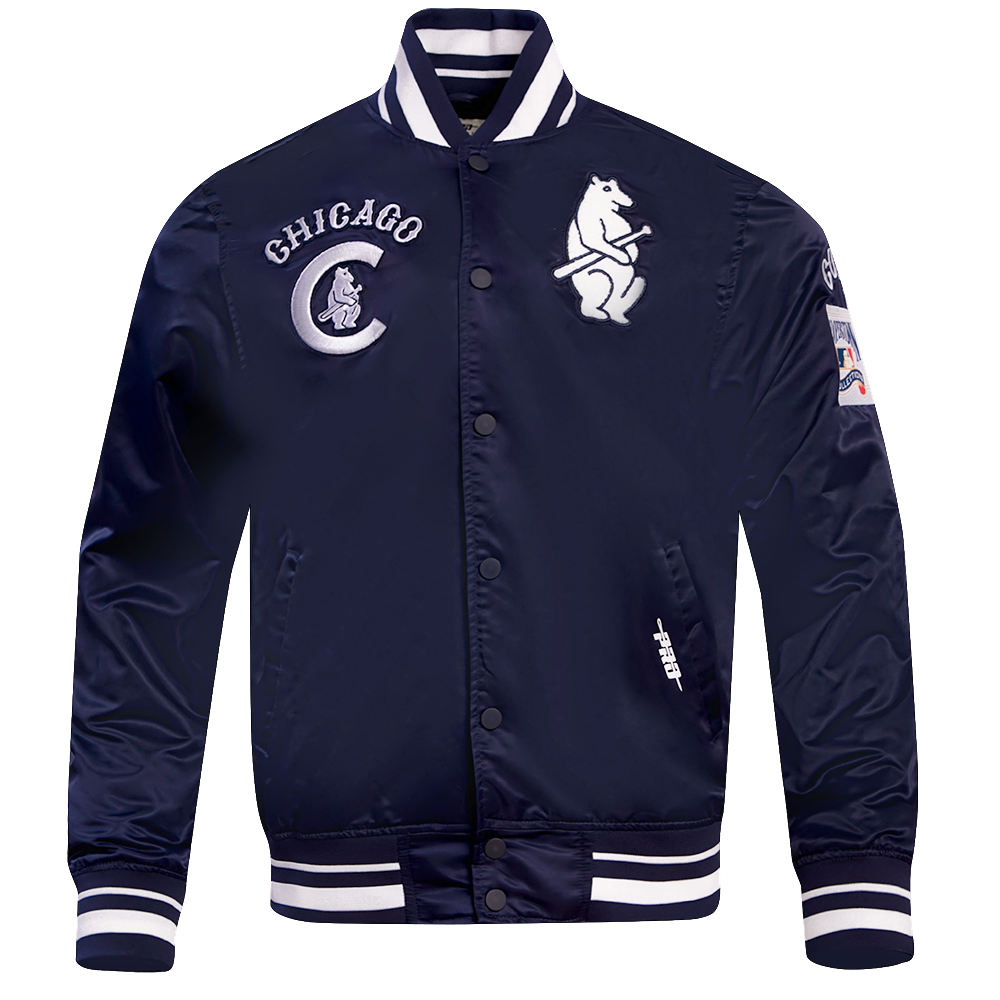 PRO STANDARD CHICAGO CUBS スタジャン S Chicago Cubs Pro Standard Navy Satin 1914 Jacket – Clark Street Sports