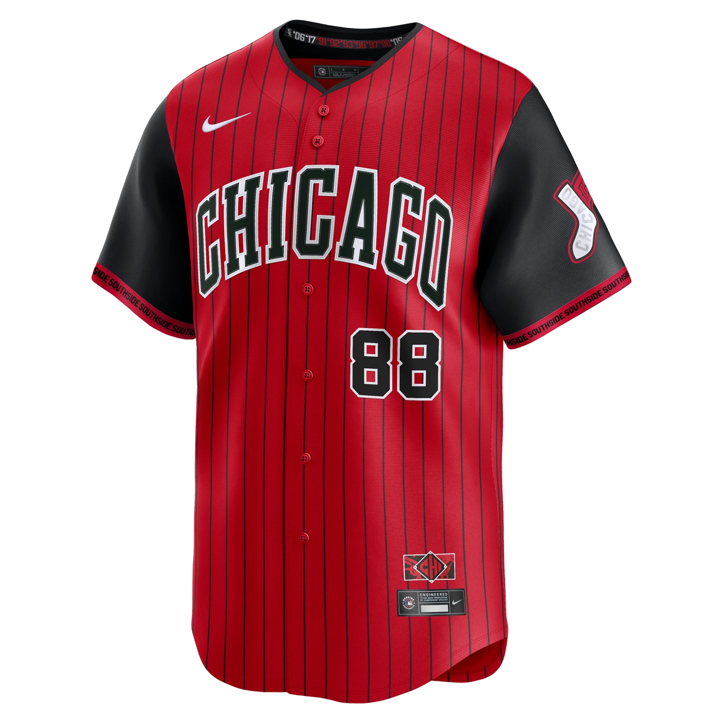 Luis Robert Jr. Chicago White Sox Nike Men's Red/Black 2025 City Connect Limited Jersey