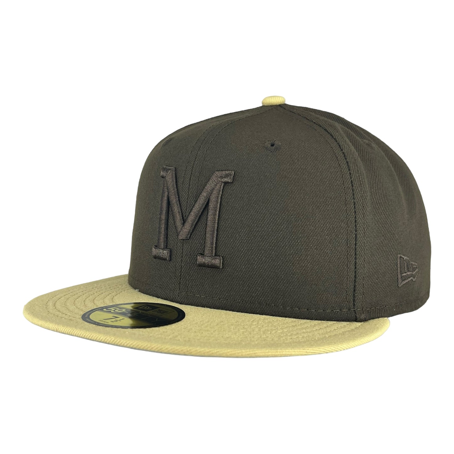 Milwaukee Braves Walnut Vegas New Era 59FIFTY Fitted Hat