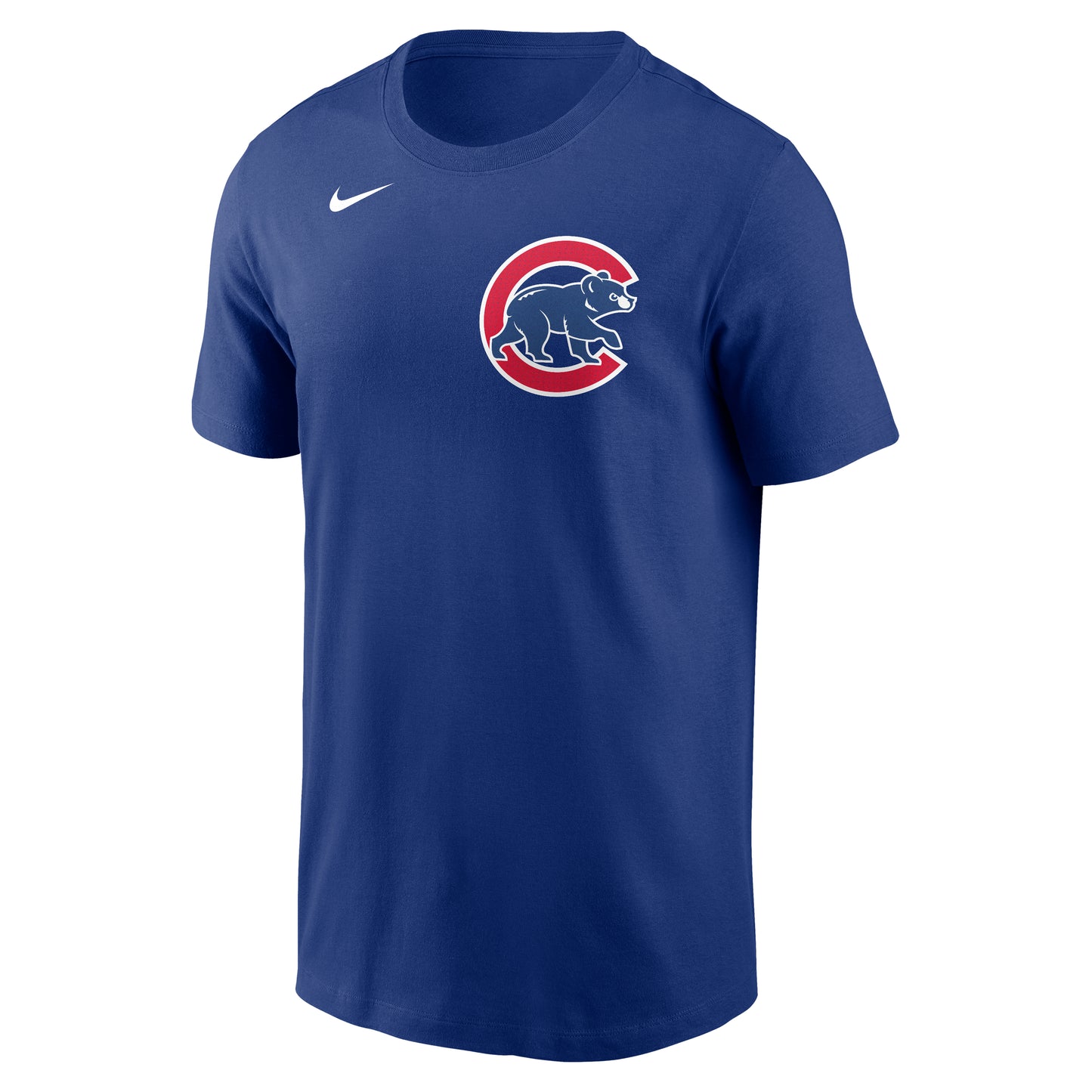 Chicago Cubs Nike Fuse Royal Left Chest Logo T-Shirt