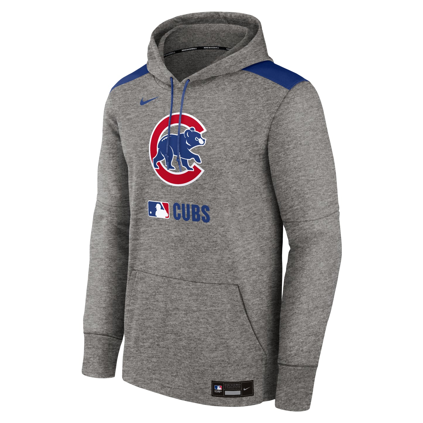 Chicago Cubs Nike Grey 2025 Authentic Collection Pullover Hoodie