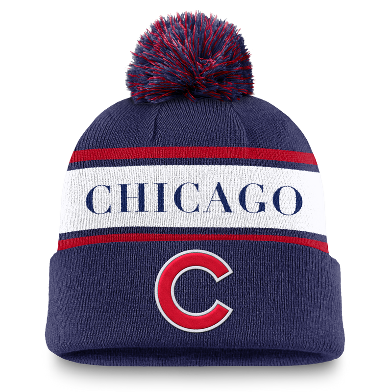 Chicago Cubs Nike Royal/Red Chicago Winter Knit Hat