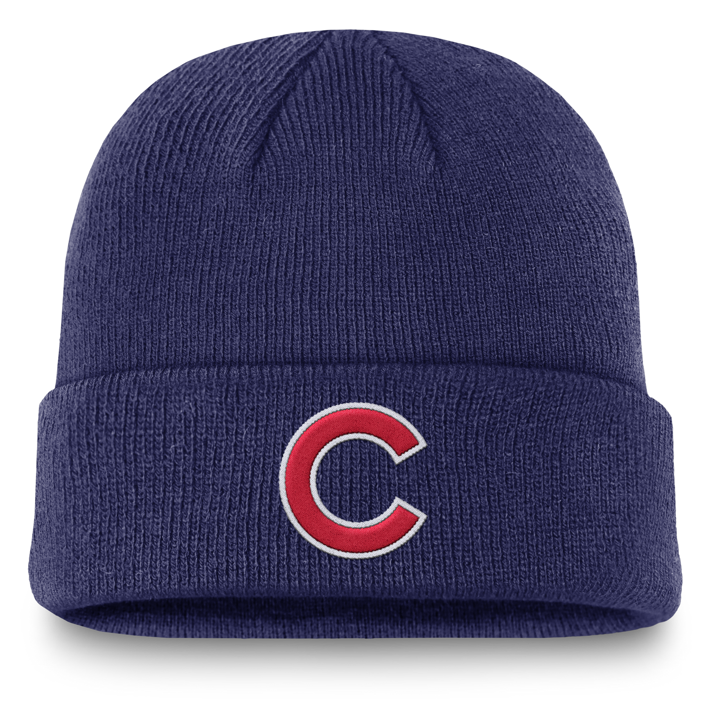 Chicago Cubs Nike Cuffed Blue Beanie C Logo Winter 2024 Knit Hat