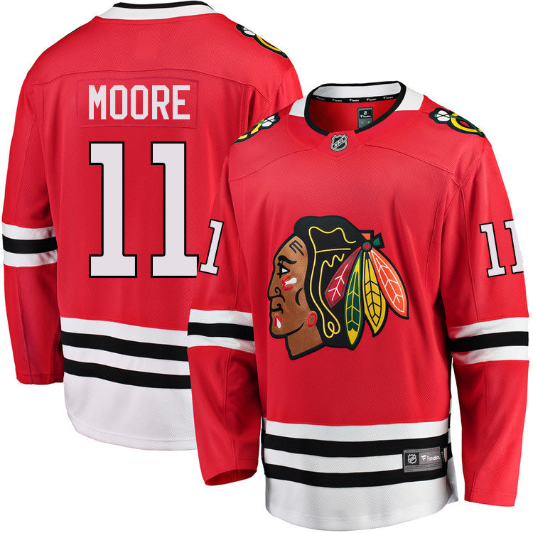 Oliver Moore Chicago Blackhawks Fanatics Red Home Breakaway Men's Jersey