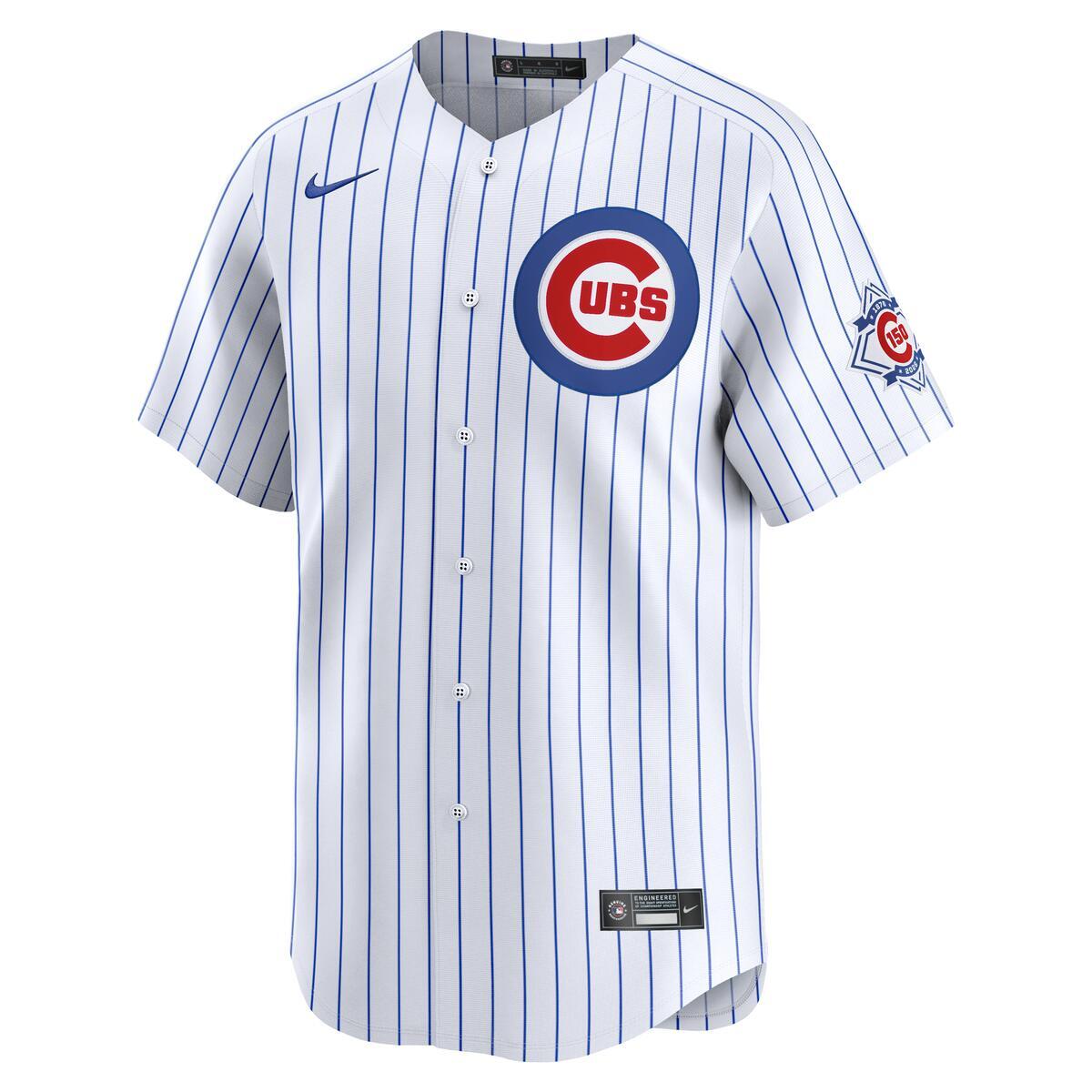 Pete Crow-Armstrong Chicago Cubs Nike Limited 150th Anniversary Home Pinstripe Jersey