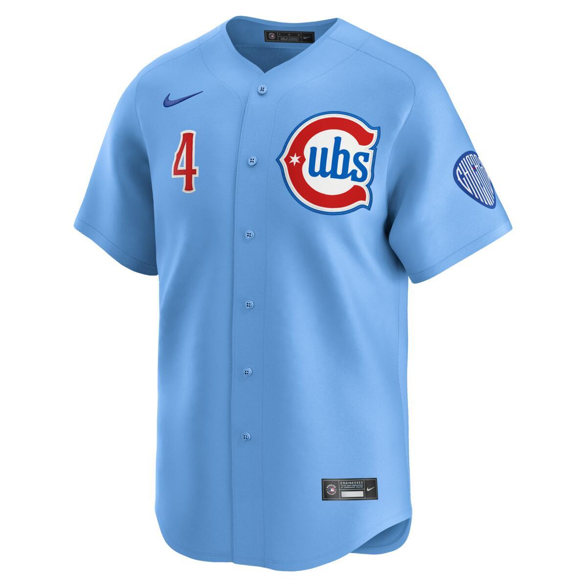 Pete Crow-Armstrong Chicago Cubs Nike Men's Light Blue 2nd Alternate Limited Jersey