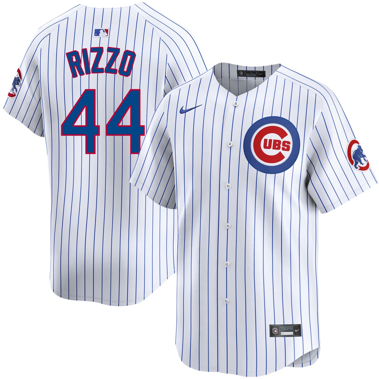 Anthony Rizzo Chicago Cubs Nike White Pinstripe Home Limited Men's Jersey