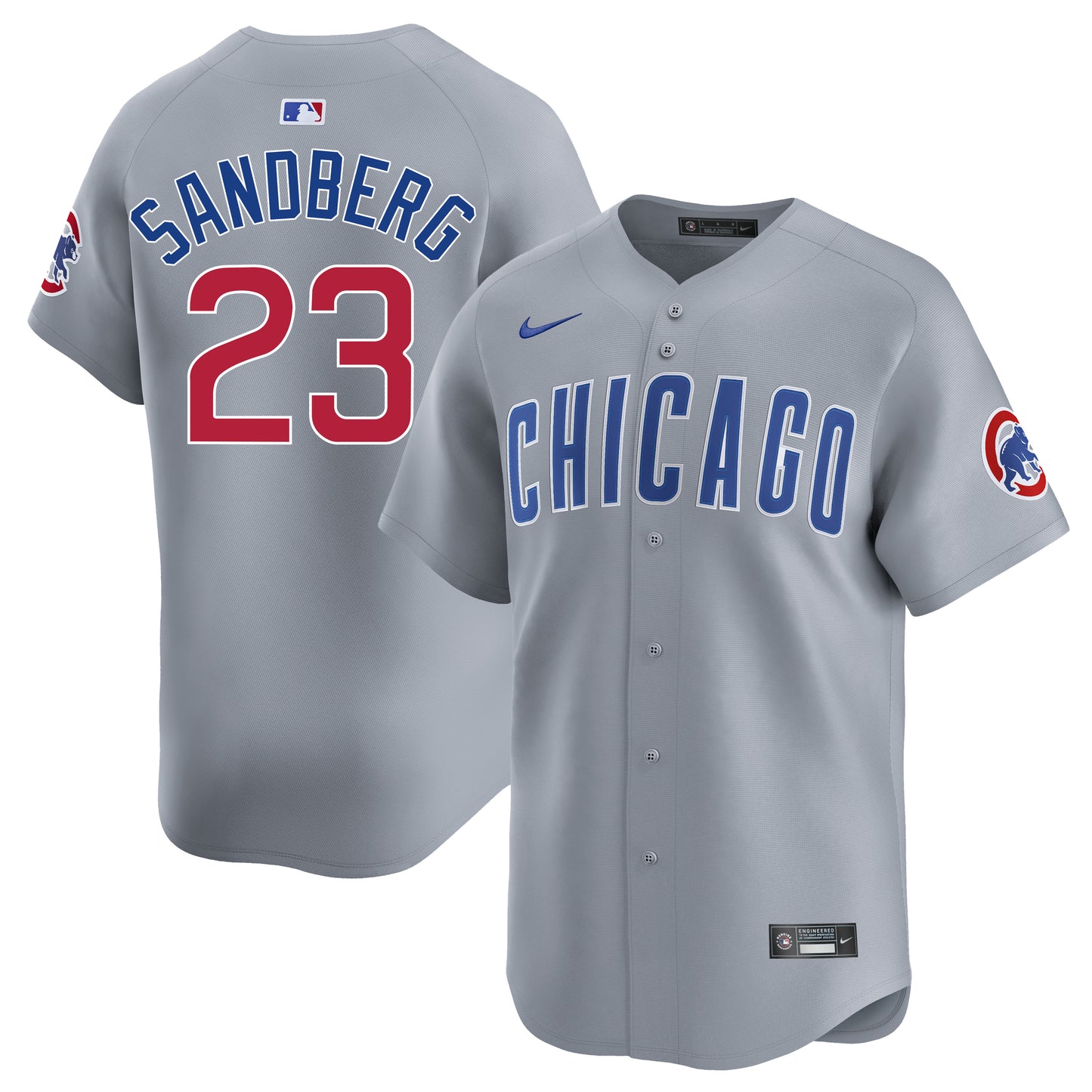 Ryne Sandberg Chicago Cubs Nike Men's Road Grey Limited Jersey