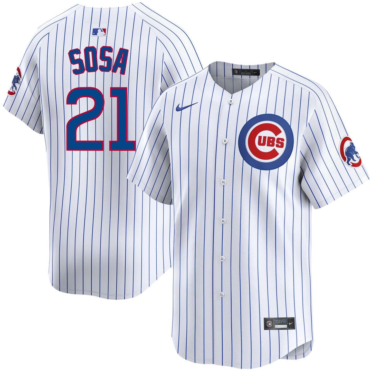 Sammy Sosa Chicago Cubs Nike White Pinstripe Home Limited Men's Jersey