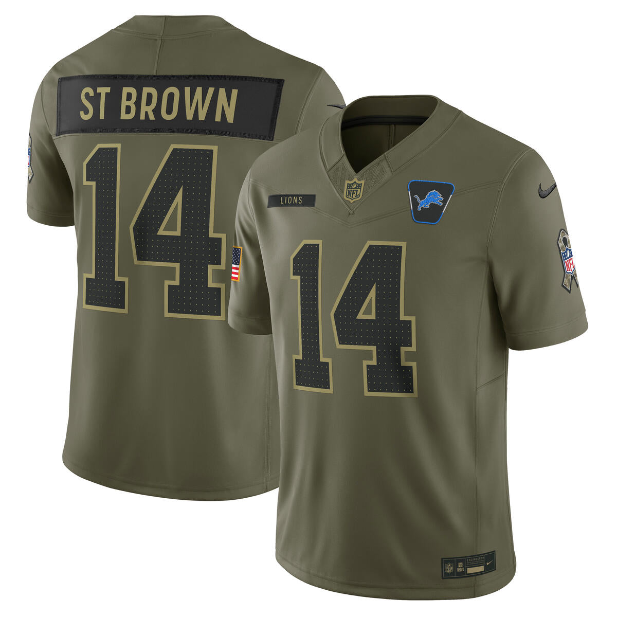 Amon-Ra St. Brown Detroit Lions Nike Men's 2025 Salute to Service
