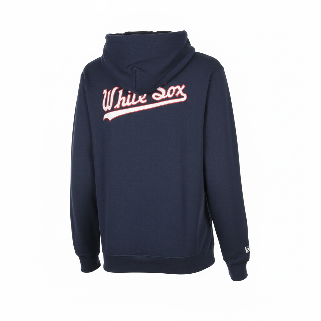 Chicago White Sox Script C New Era Navy Hoodie