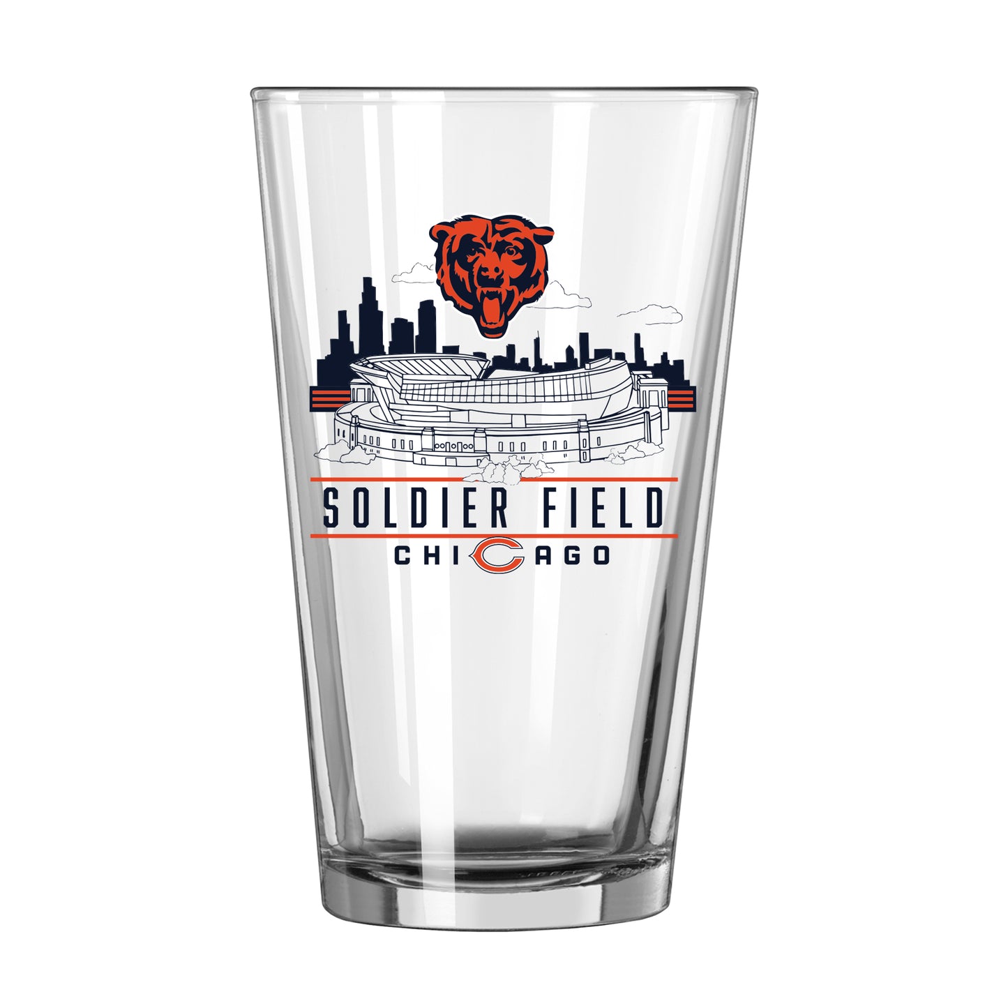 Chicago Bears Soldier Field 16oz. Pint Glass