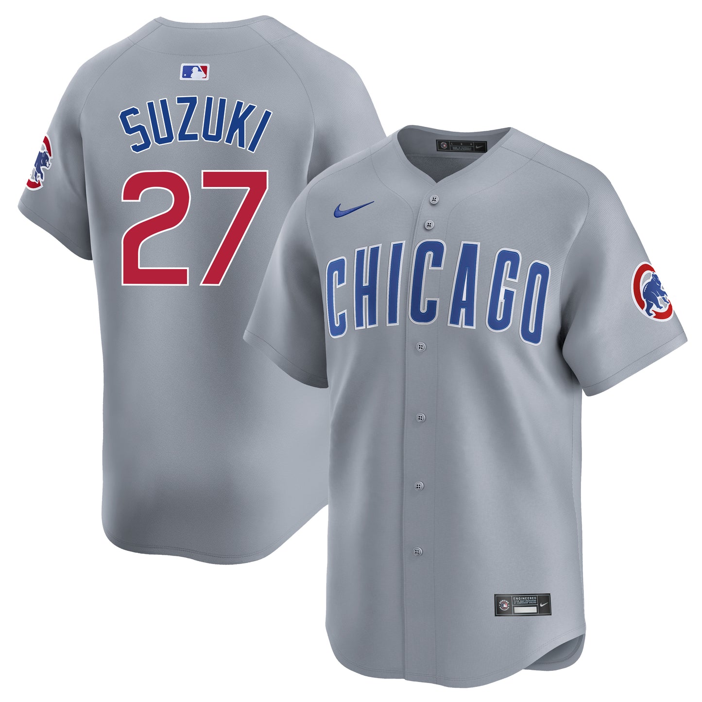 Seiya Suzuki Chicago Cubs Nike Limited Grey Road Jersey