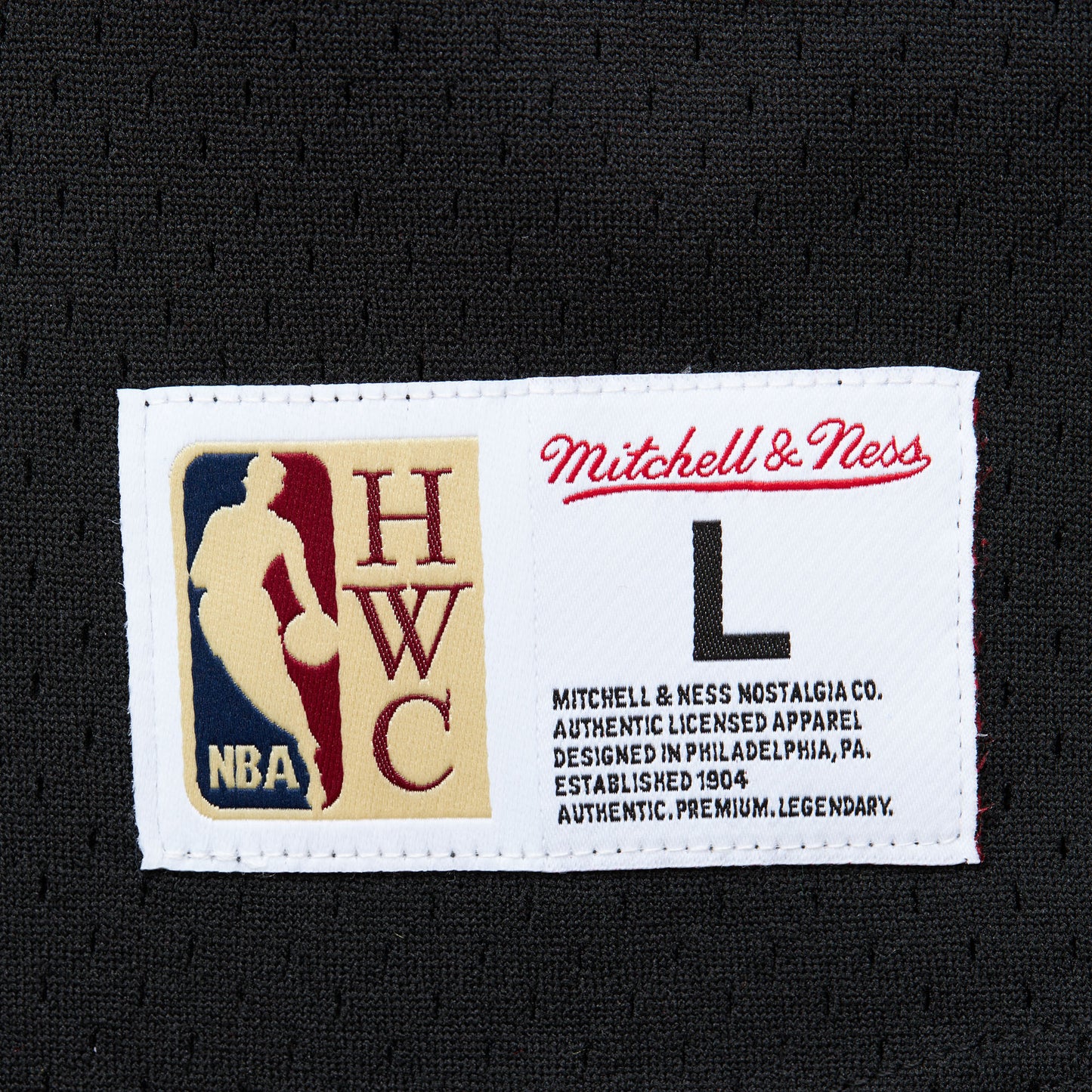 Chicago Bulls Mitchell & Ness Black Fashion V-Neck Jersey