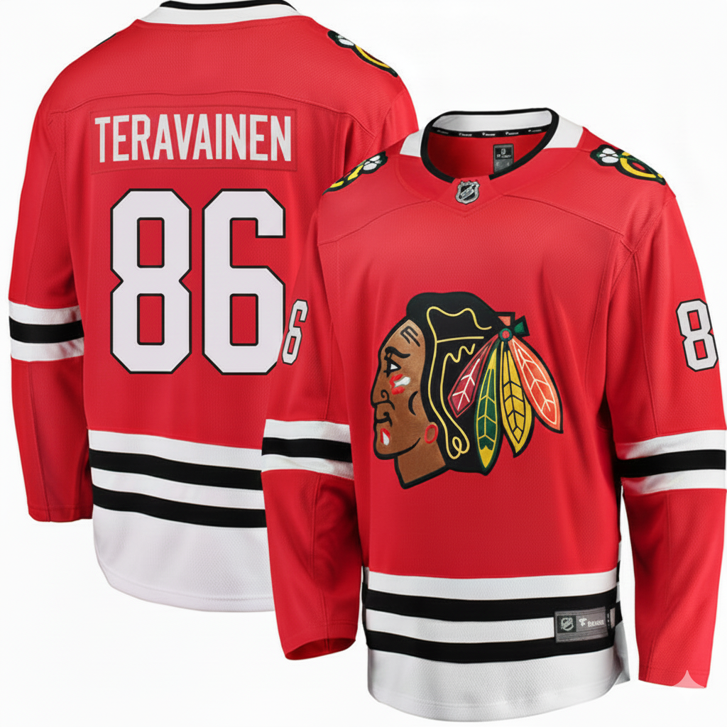 Tuevo Teravainen Chicago Blackhawks Fanatics Red Breakaway Men's Jersey