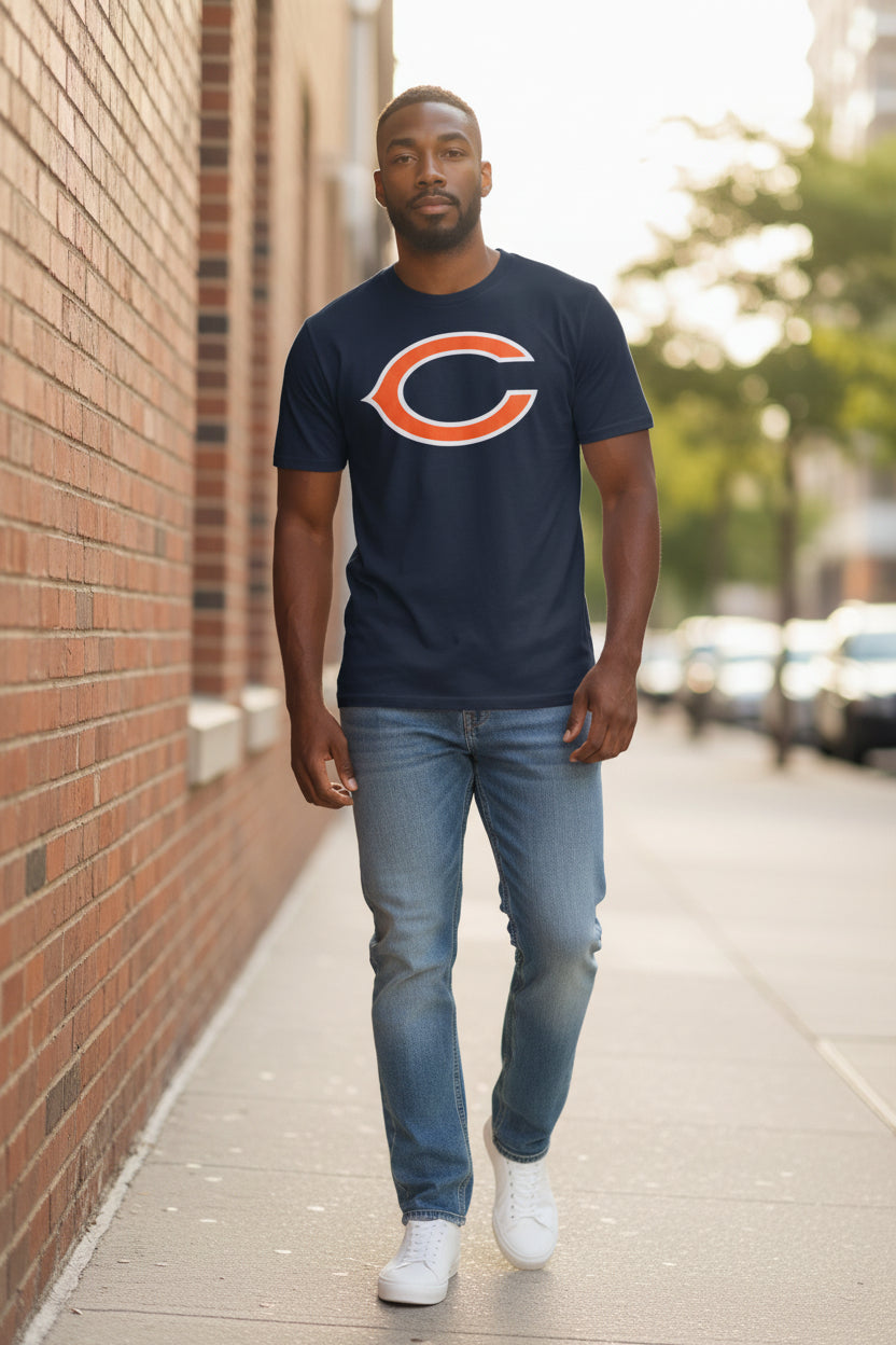 Walter Payton Chicago Bears Men's Navy T-Shirt