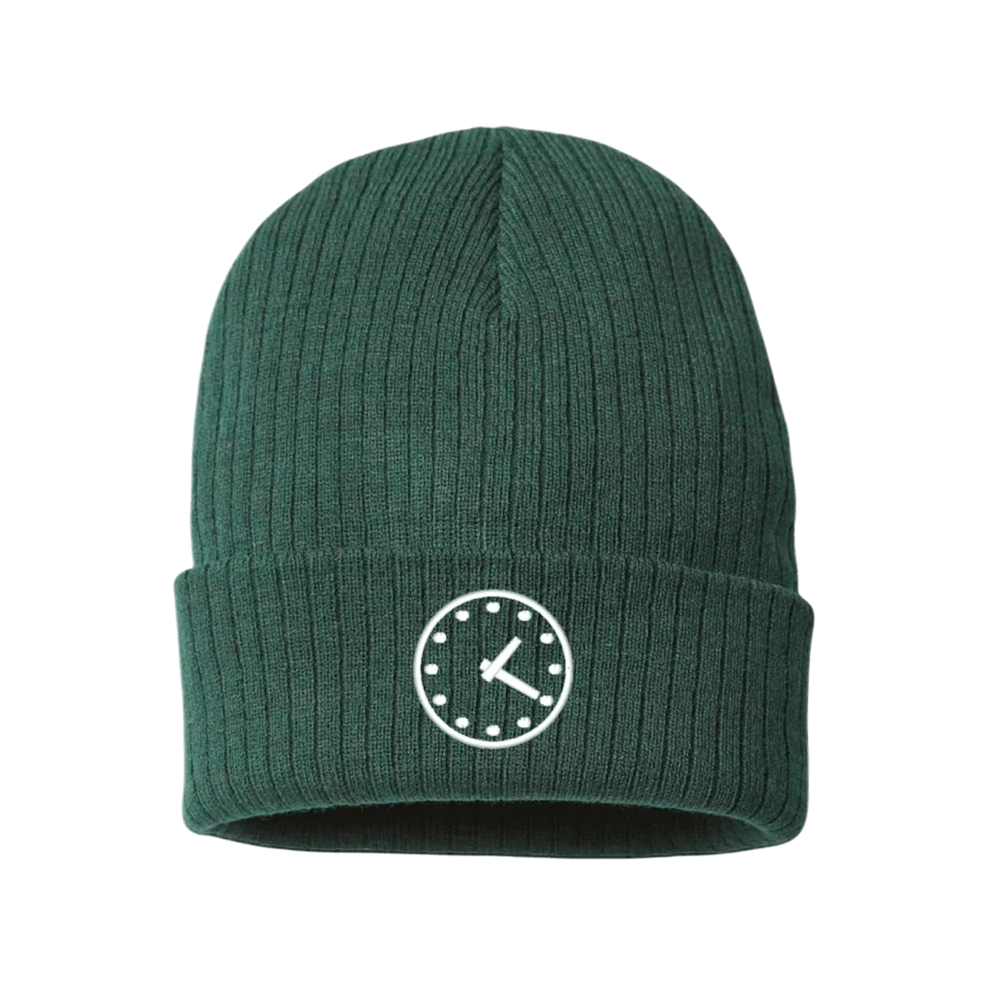 Wrigley Field Clock Green Beanie