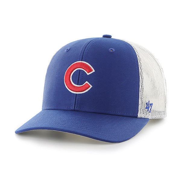 Chicago Cubs Royal/White Mesh Back Adjustable Hat - Youth