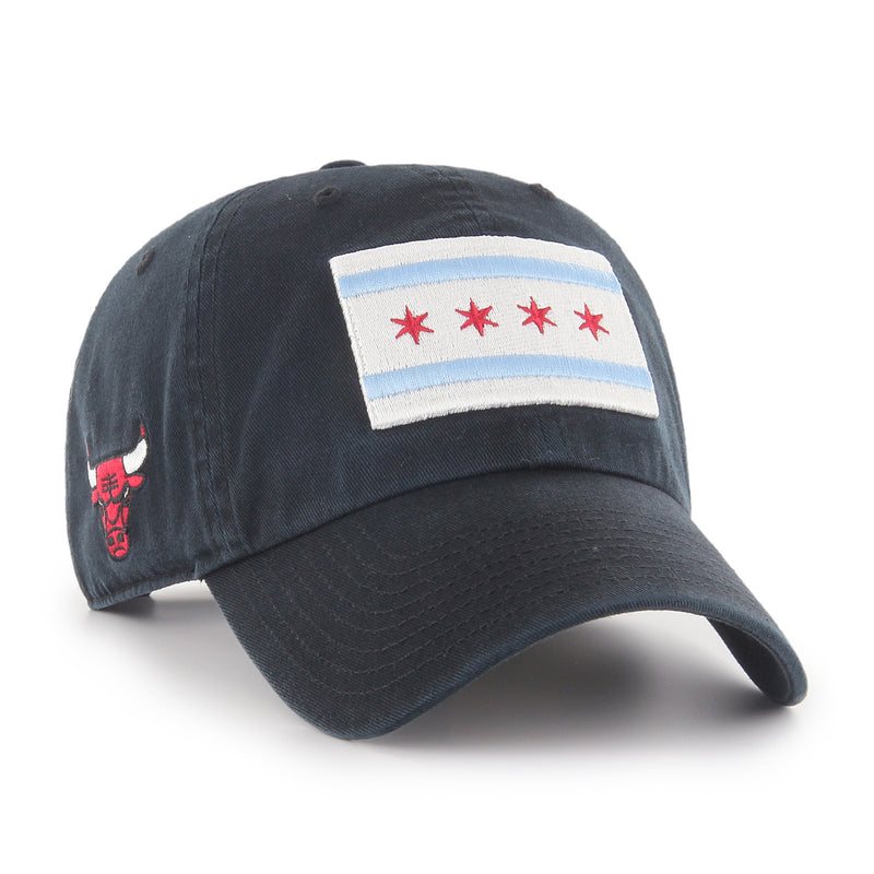 Chicago Bulls '47 Chicago Flag Cleanup Black Adjustable Hat