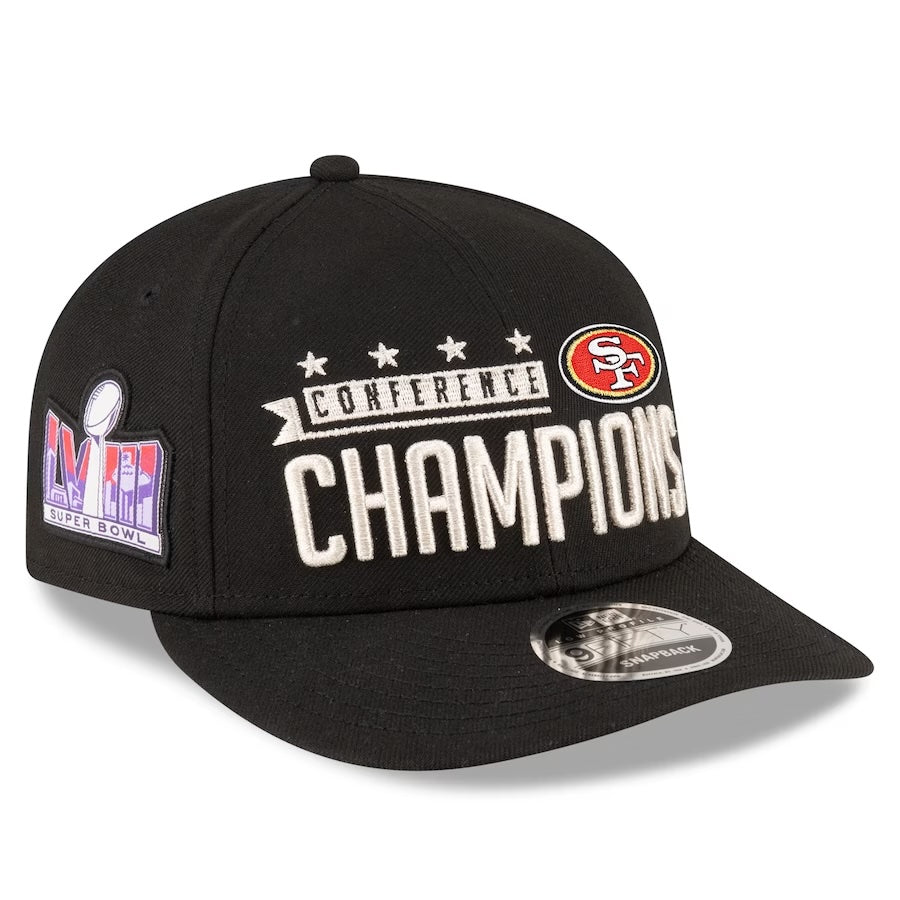 San Francisco 49ers New Era 2023 NFC Champions Locker Room Low Profile  9FIFTY Snapback Hat