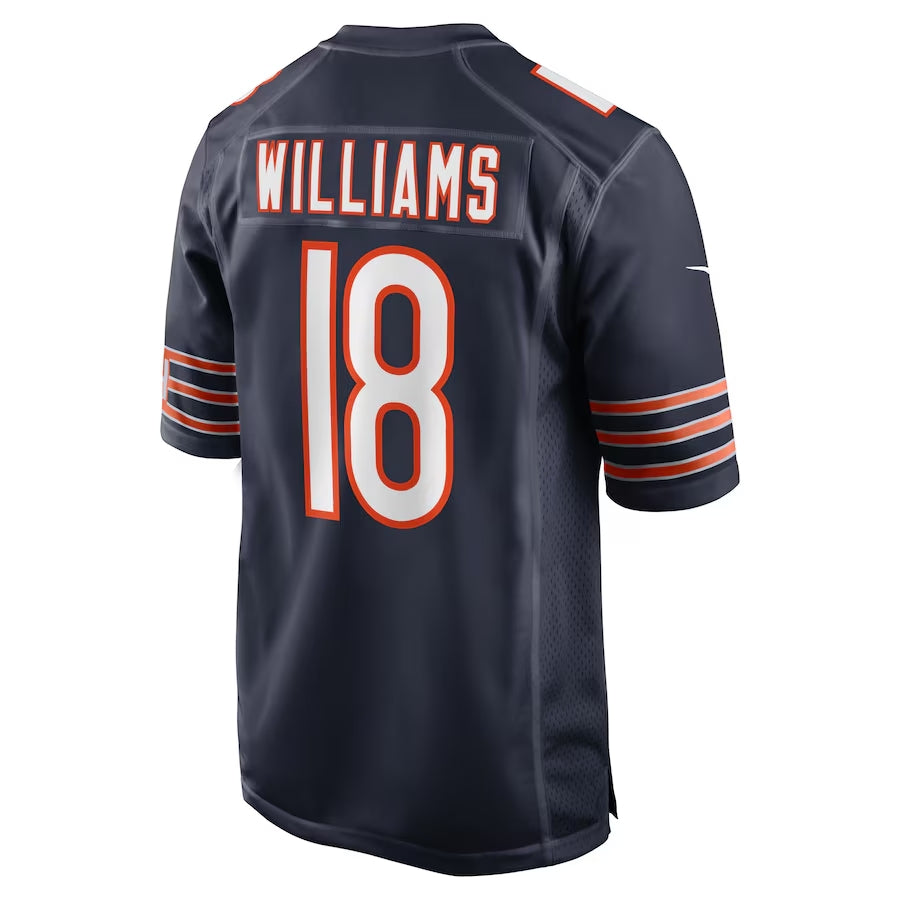 Caleb Williams Chicago Bears Nike Men's Navy Game Replica Jersey