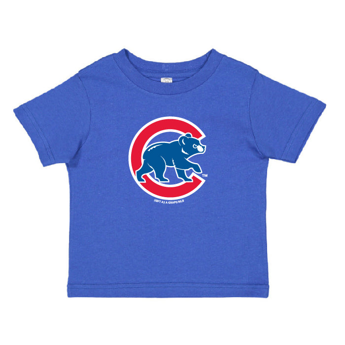 Chicago Cubs Toddler Royal Soft Grape Crawl Bear T-Shirt