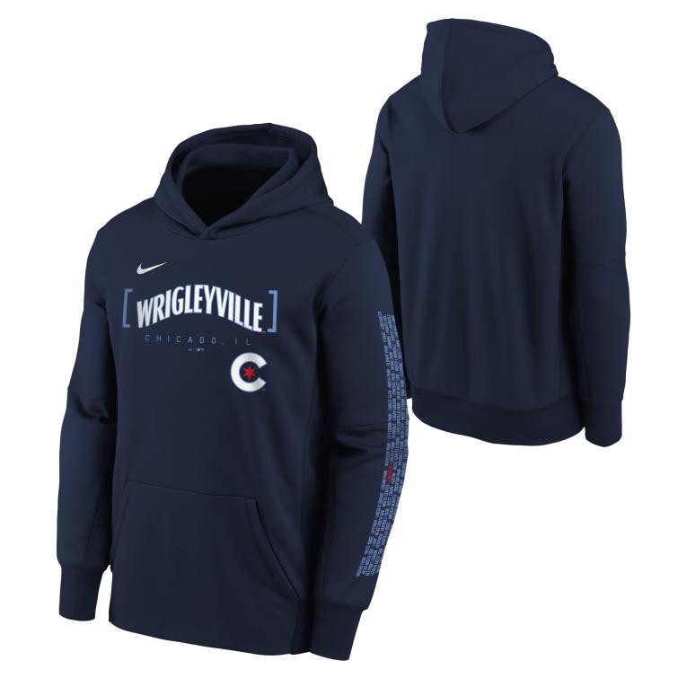 Chicago Cubs Nike Wrigleyville Navy Youth Hoodie