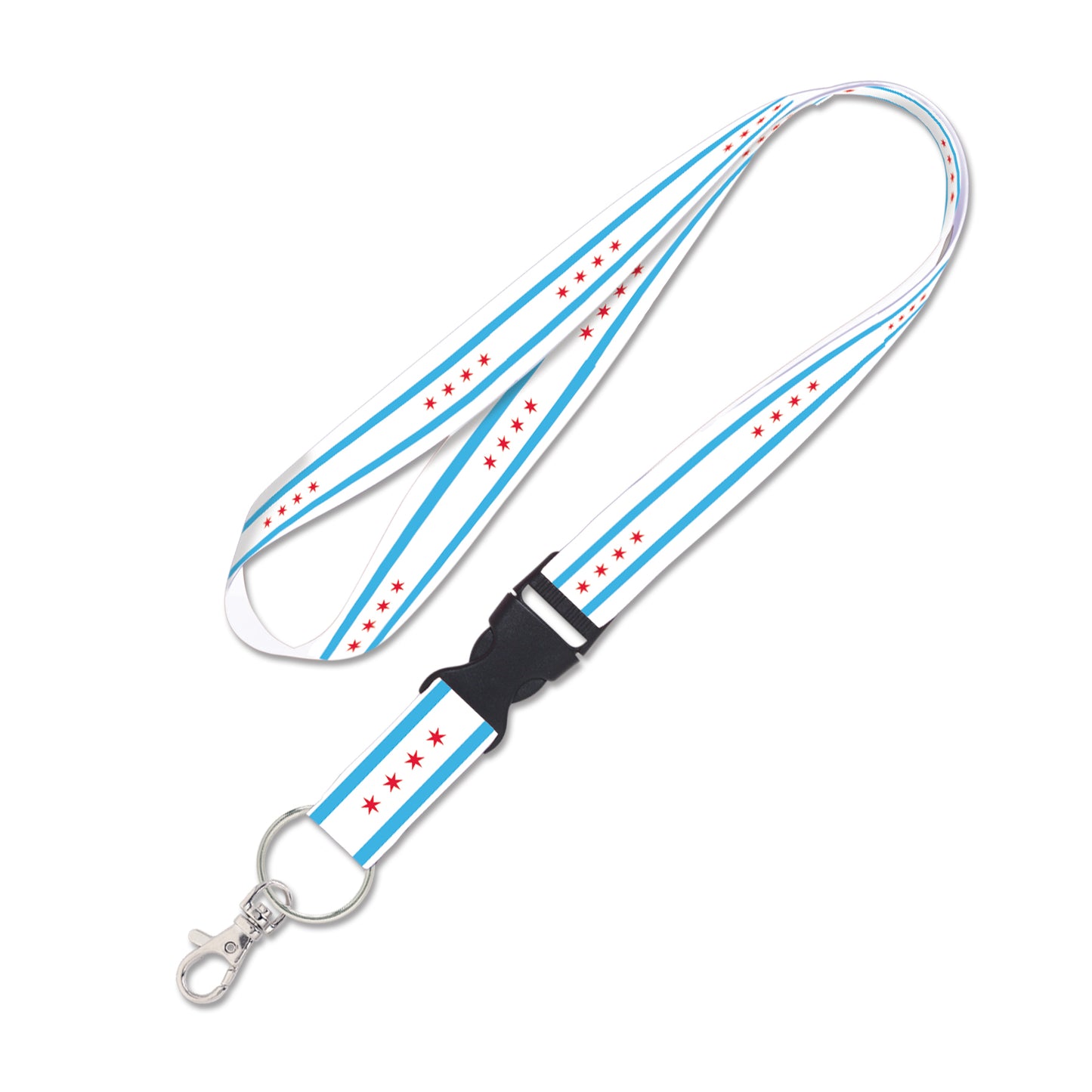 Chicago Flag Lanyard