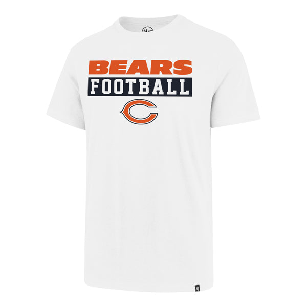 Chicago Bears White Super Rival Football Tee