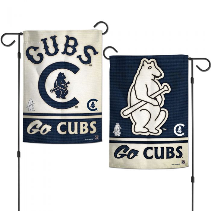 Chicago Cubs 12.5"x18" 2-Sided Cooperstown 1914 Garden Flag