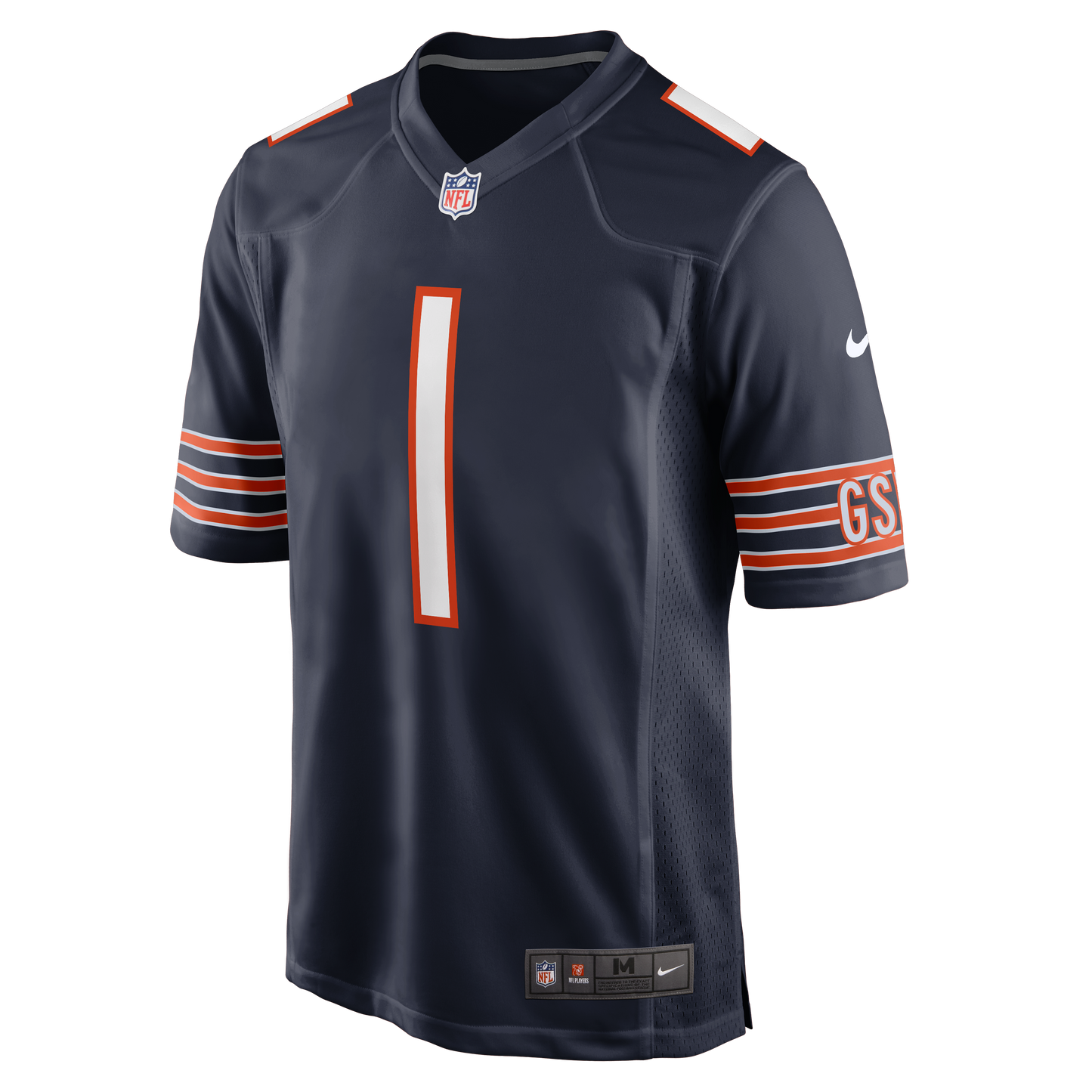 Justin Fields Chicago Bears Nike Navy Home Game Replica Jersey