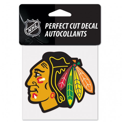 Chicago Blackhawks 4"x4" Perfect Cut Decal