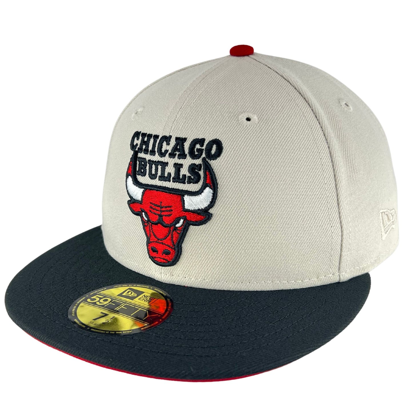 Chicago Bulls Stone/Black/Red UV New Era 59FIFTY Fitted Hat