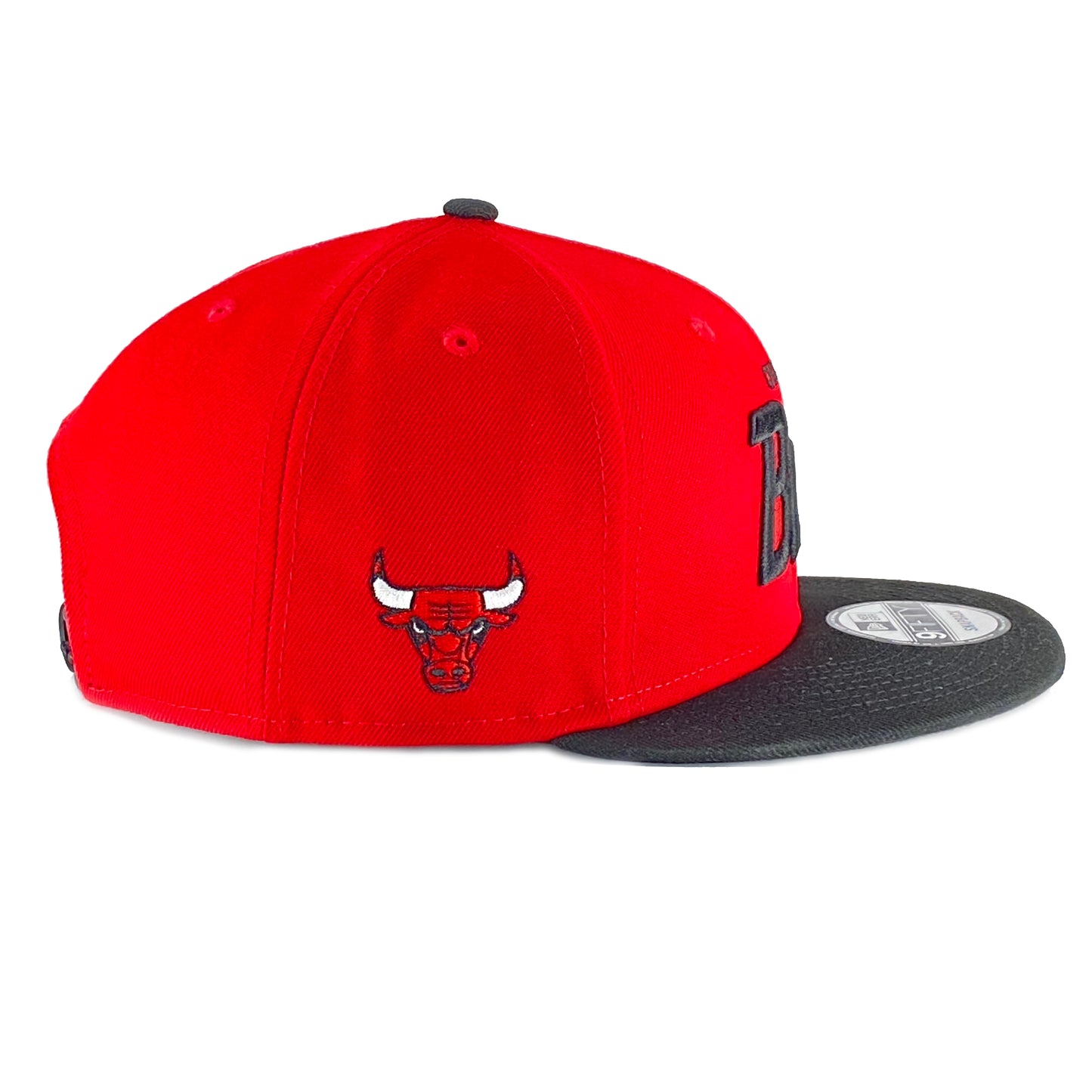 Chicago Bulls Chase Script Red/Black New Era 9FIFTY Snapback Hat