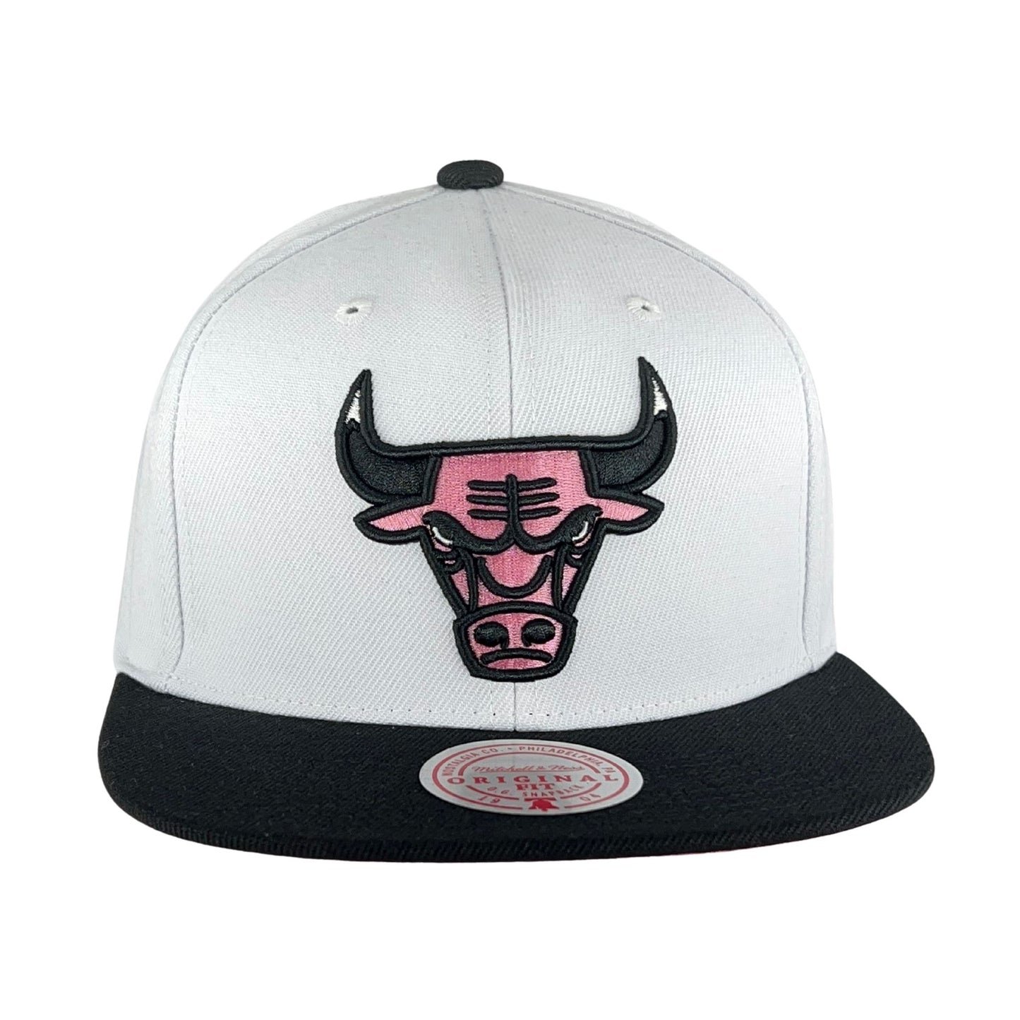 Chicago Bulls White/Pink/Black Snapback Hat