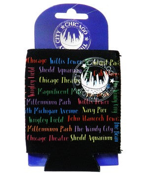 Chicago Flag Skyline Can Cooler Koozie – Clark Street Sports